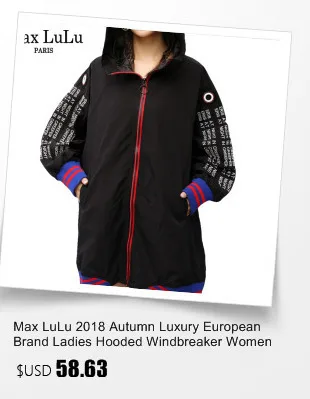 Max LuLu Luxury Japanese Designer Ladies Embroidery Streetwear Womens Hooded Long Denim Trench Coat Woman Punk Clothes Plus Size