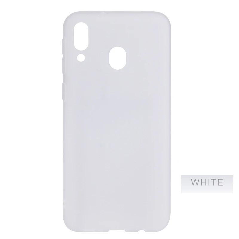 Clear white ТПУ карамельного цвета чехол для samsung A30 A 30 ультра тонкий чехол для samsung Galaxy A30 силиконовый мягкий чехол - Цвет: Clear white