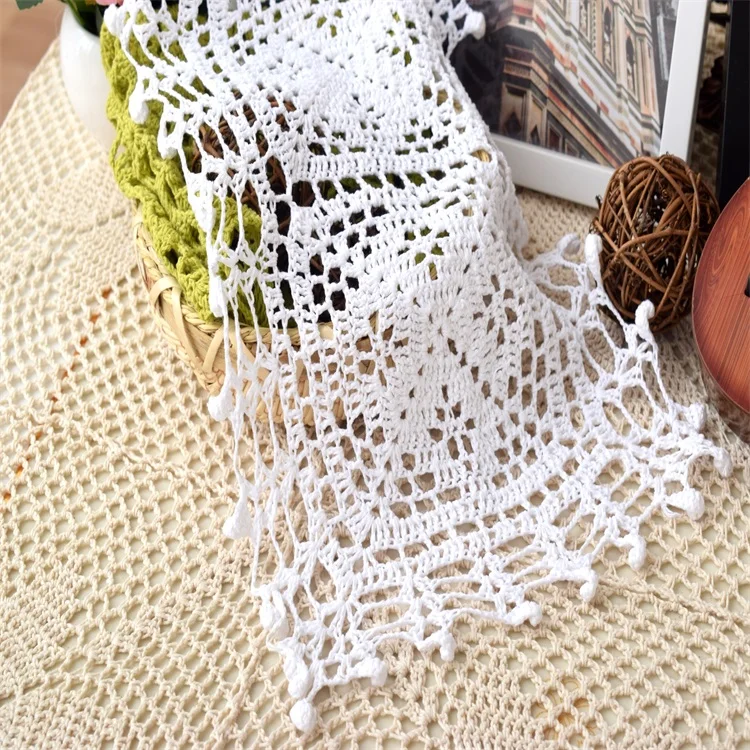 Популярный хлопковый крючок ручной работы Цветочная Подушка подстилка ваза