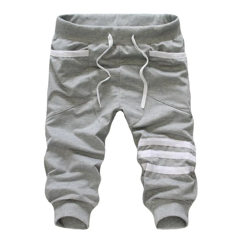 Мужская Одежда 2016 Новая Мода Мужские Шорты в Полоску Отпечатано Фитнес Хлопок Homme