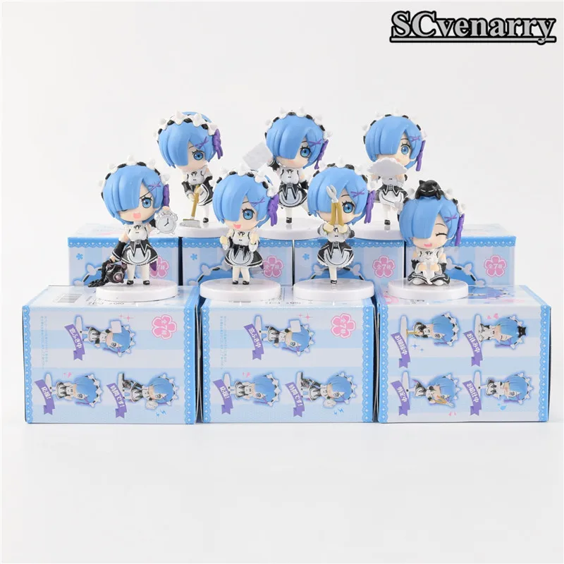 Жизнь в другом мире от Zero Servant Girl Rem ПВХ Фигурки Коллекционная модель игрушки 7
