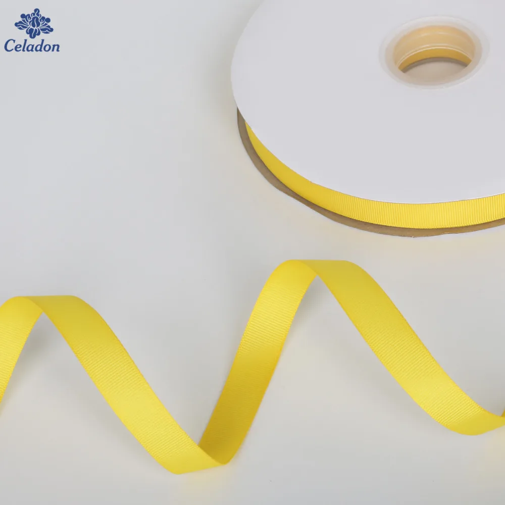 Оптовая и розничная продажа ширина 7 мм-38 мм желтый цвет 5 ярдов/партия корсажная