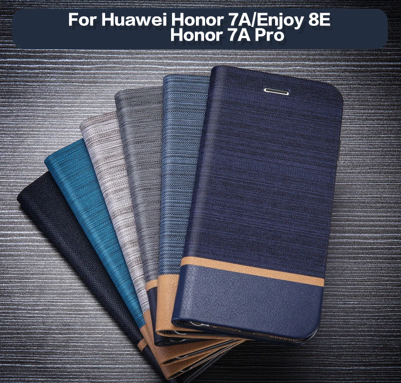 Чехол-бумажник из искусственной кожи для Huawei Honor 7A Pro деловой чехол телефона