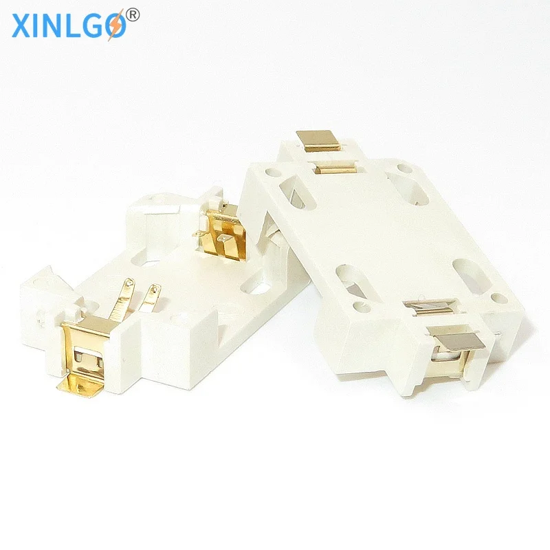 10 шт. белый Корпус CR2032 CR2025 SMD Кнопка сотового телефона гнездо аккумулятора
