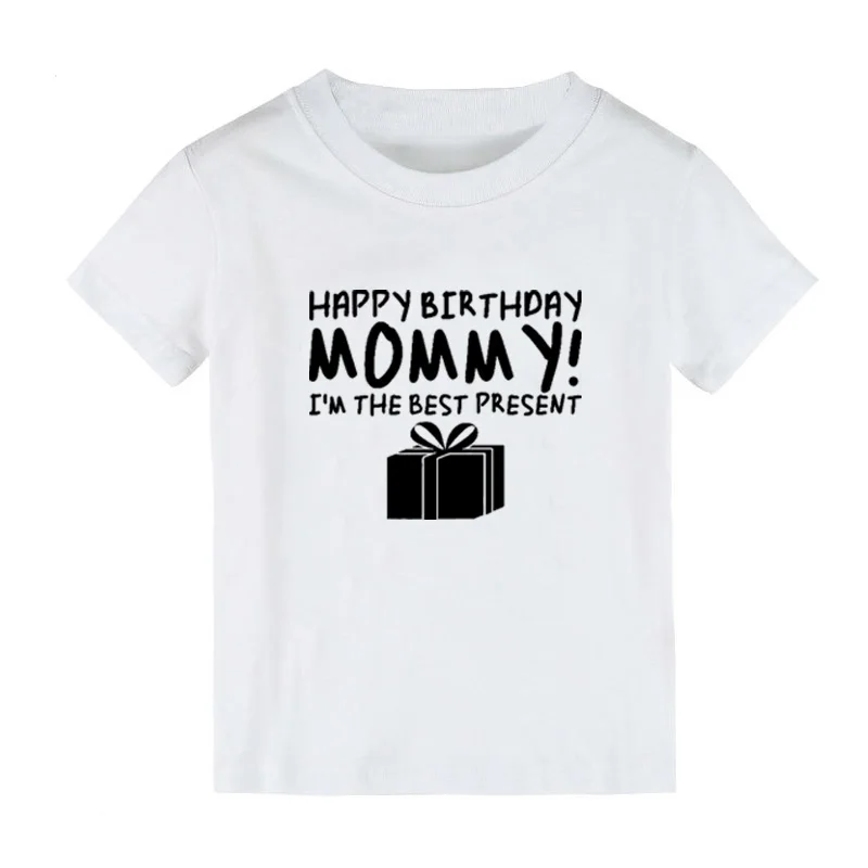 Детская летняя футболка из хлопка с коротким рукавом для мальчиков и девочек |