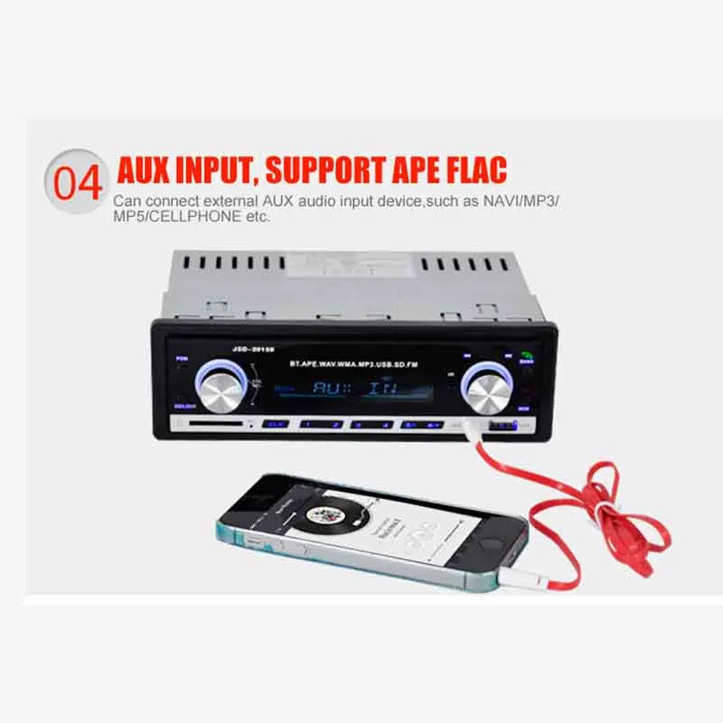 Большой ЖК дисплей Экран Автомобильная медиасистема MP3 плеер MP4 MP5 Bluetooth аудио
