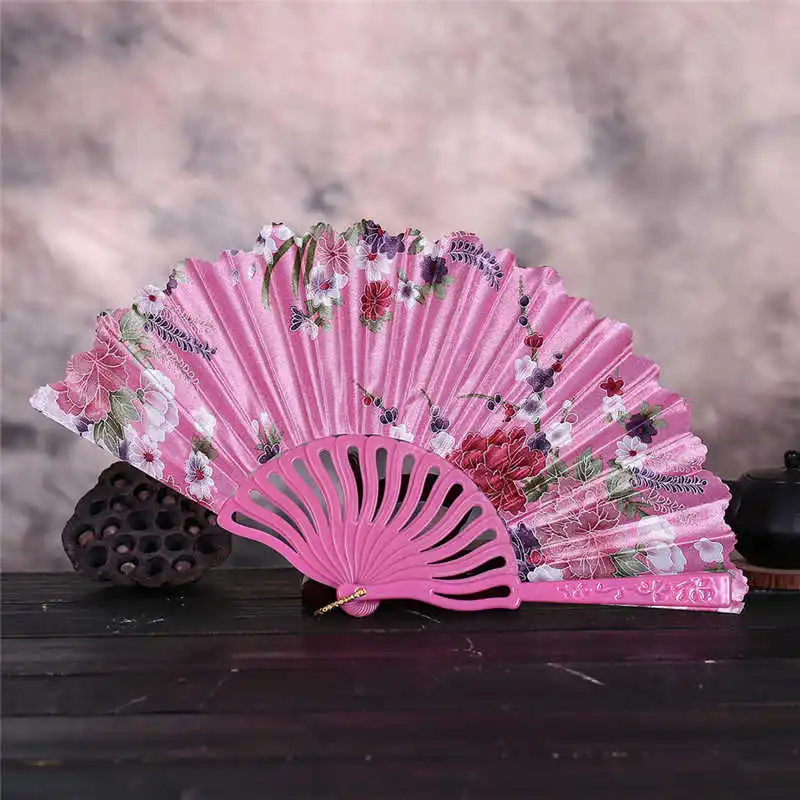 hand fan Летний китайский/Испанский Стиль Танцевальная Свадебная вечеринка кружева складной Ручной Веер в виде цветка подарок красочный дропшиппинг 5pz - Цвет: hand fan