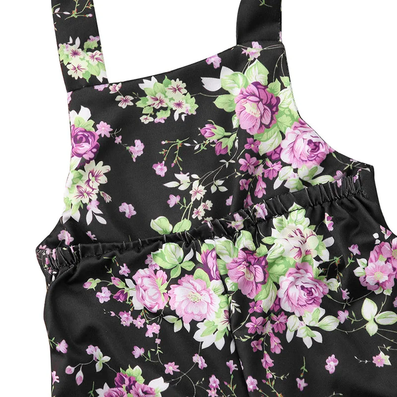 Комбинезоны для новорожденных девочек с цветочным рисунком младенцев Одежда