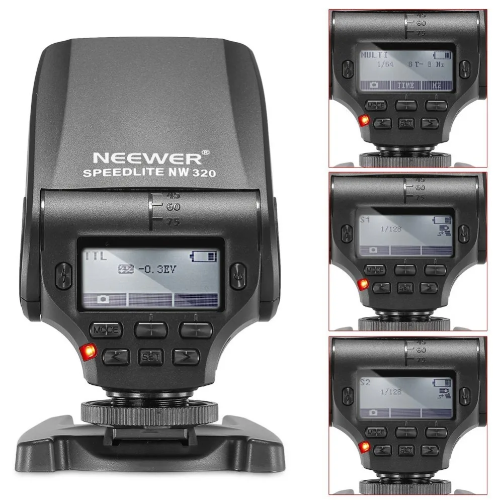 Neewer nw320 TTL ЖК-дисплей Дисплей Вспышка Speedlite для Sony A7 a7s/a7sii a7rii a7ii NEX6 RX1 RX1R RX10 RX100II HX50