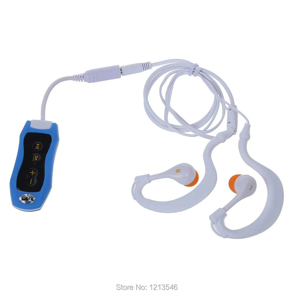 Мини MP3 плеер FM радио 4G/8G Плавание Дайвинг Серфинг IPX8 водонепроницаемый спорт на открытом воздухе музыкальный плеер