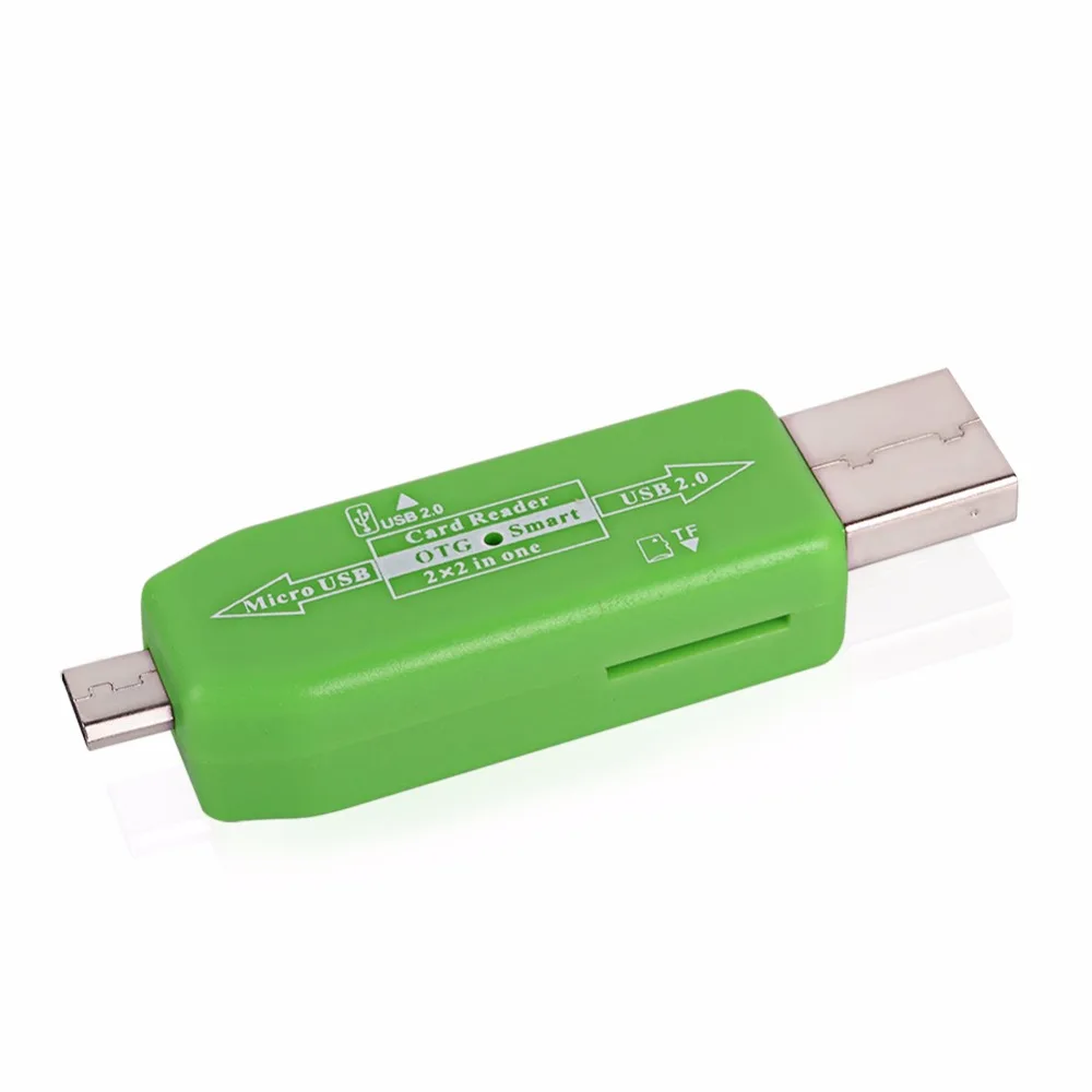 Новый OTG кард-ридер USB 2 0 концентратор Универсальный Micro TF адаптер комплект