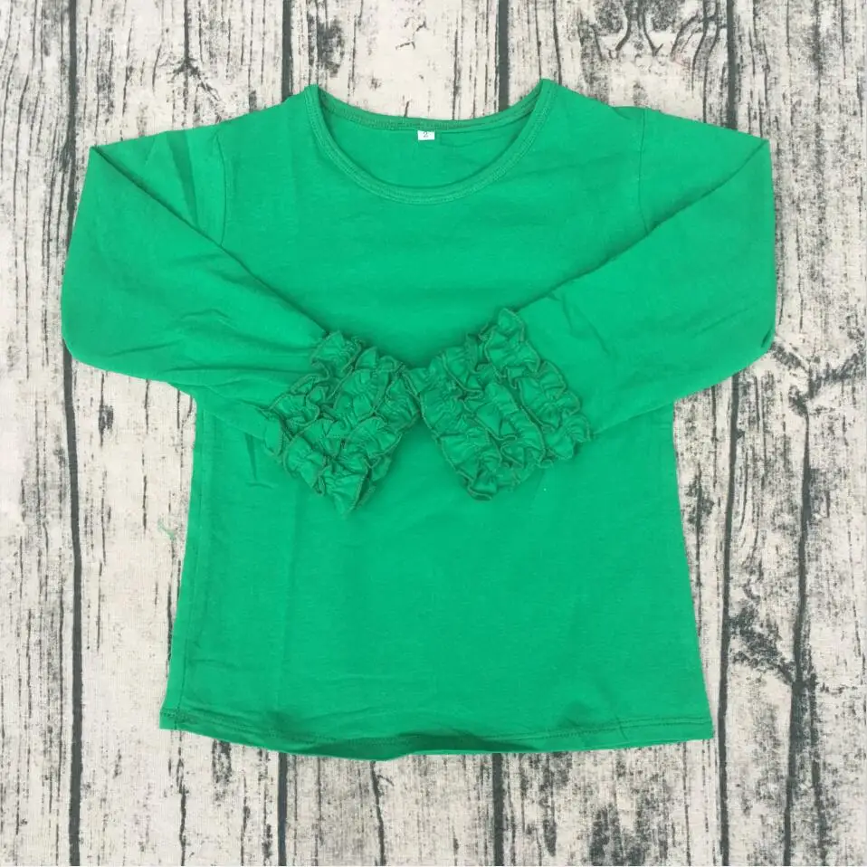 

new arrival comfortable clothes with solid color children cotton shirts baby icing shirts