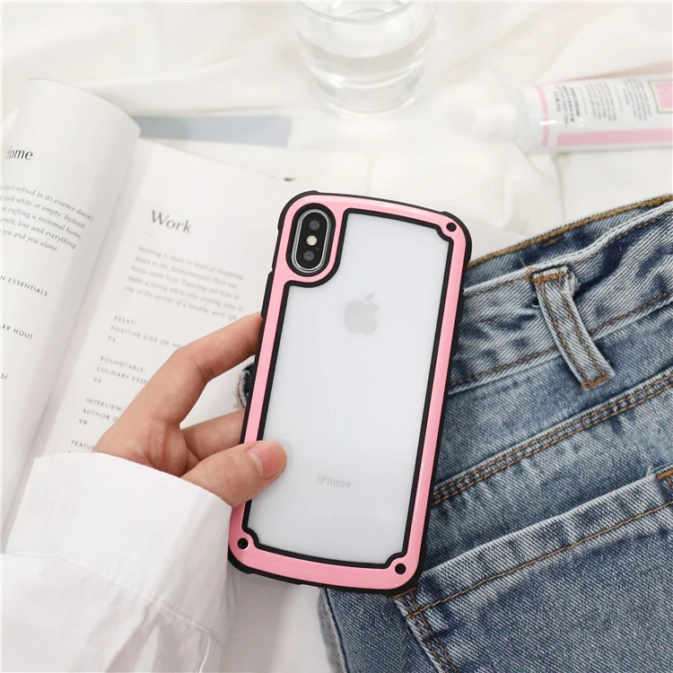 Для Apple iPhone 11X8 7 6 6s Plus прозрачная ультратонкая задняя полностью жесткая Защитная крышка TPU плотный чехол