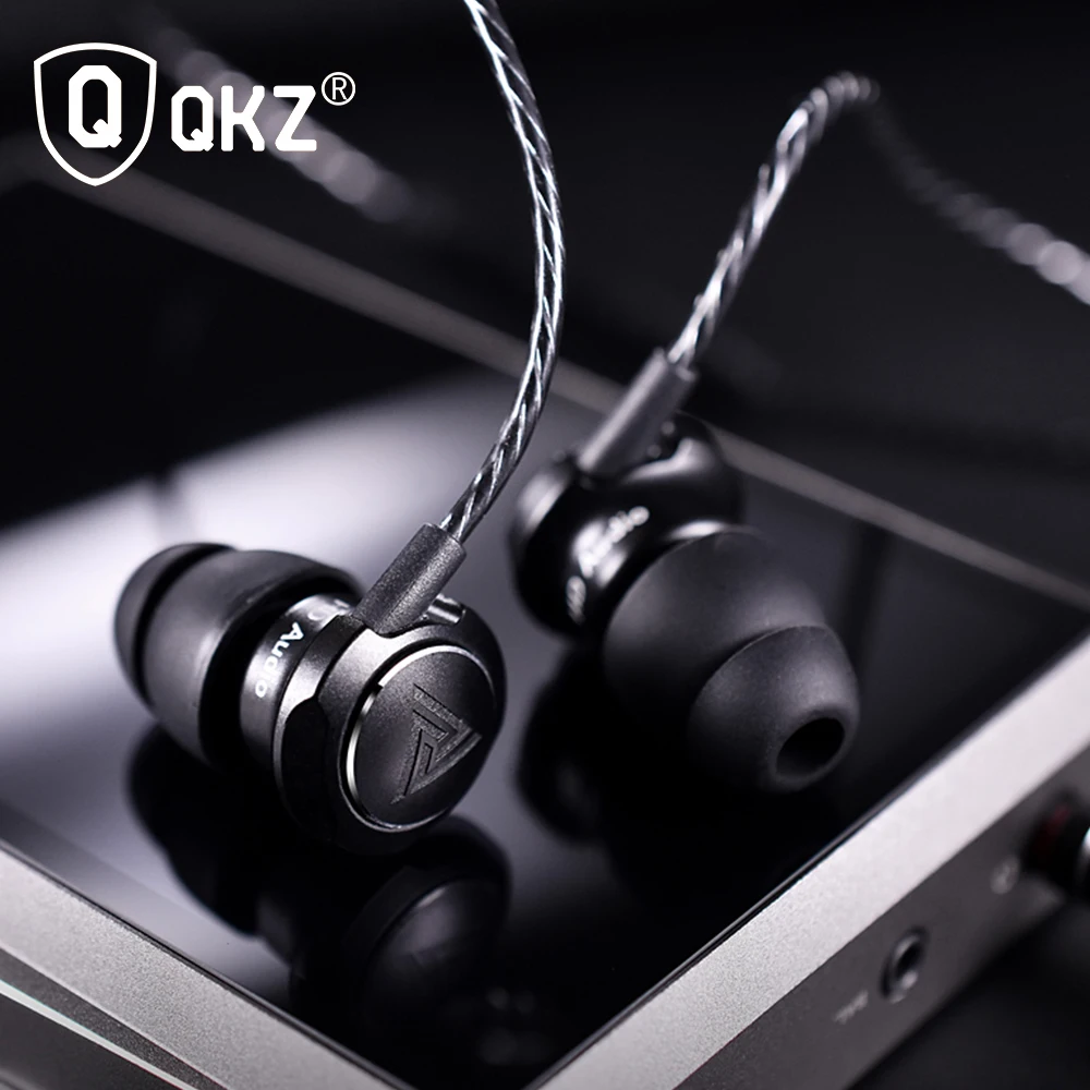 Оригинальные QKZ стерео наушники с микрофоном наушники-вкладыши гарнитура Бас Звук Музыка наушники для Iphone Xiaomi huawei телефонов