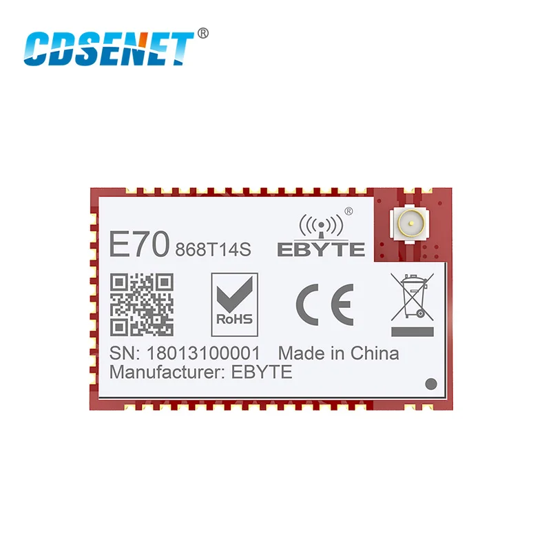 CC1310 868 МГц 14 дБм радиочастотный модуль CDSENET E70 868T14S iot 100 мВт приемопередатчик SMD UART