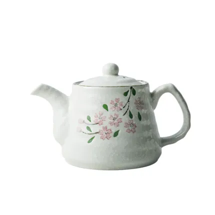 Японский Вишневый керамический чайный набор [1 чайник + 5 чашек] кофейные кружки