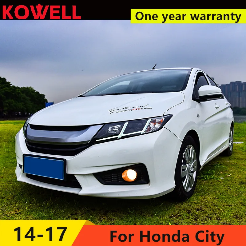 KOWELL стайлинга автомобилей для Honda City 2014 2016 светодиодный головной светильник