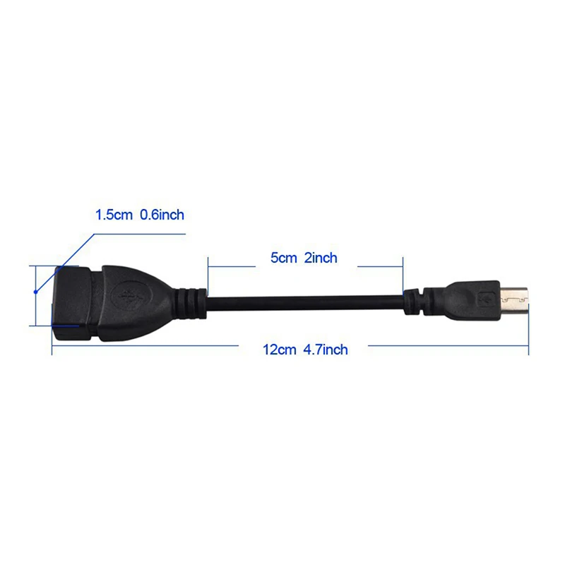 Микро-USB OTG Кабель-адаптер 5pin Mini USB папа-USB 2 0 Тип A мама хост-адаптер кабель для