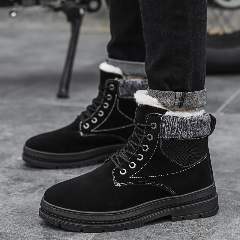 HEINRICH/2018 г. Мужская зимняя обувь Tenis Masculino Adulto теплые зимние ботинки на меху Botas De