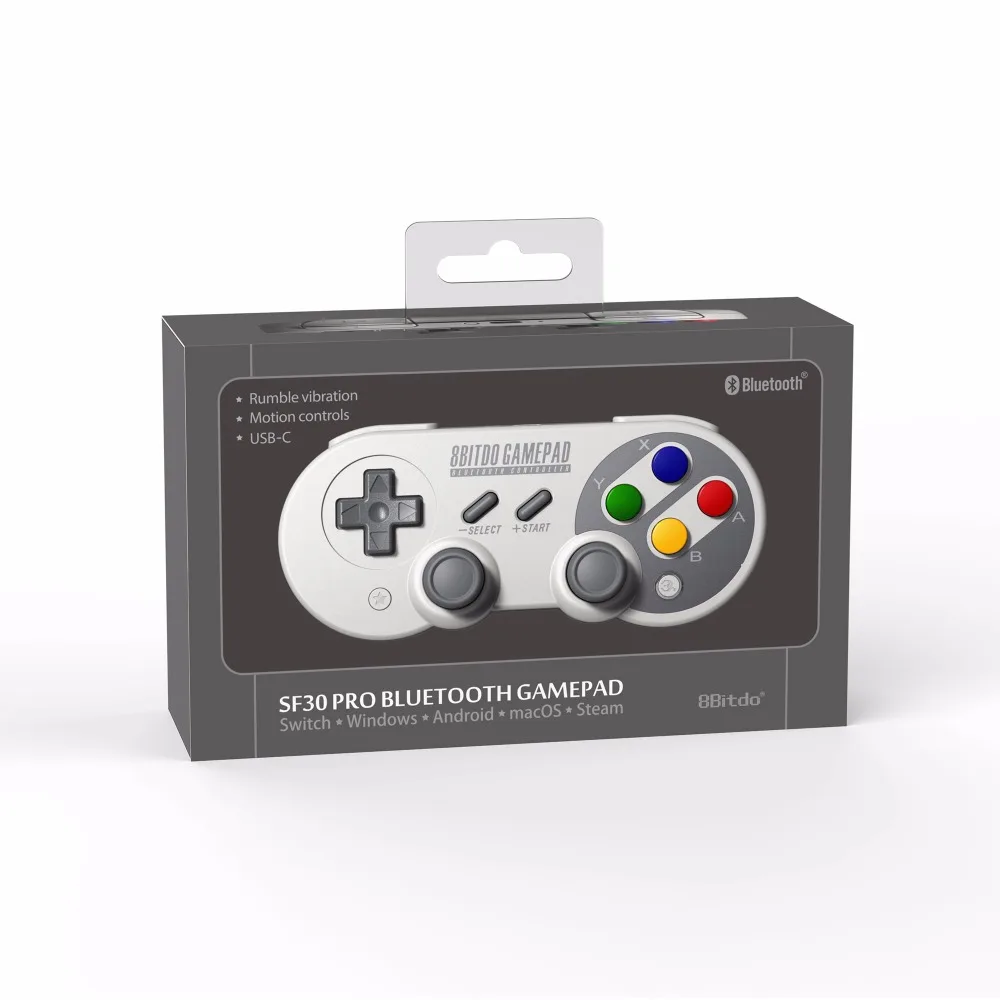 8bitdo SF30 Pro геймпад контроллер для nintendo Switch Windows macOS Android гул вибрации движения