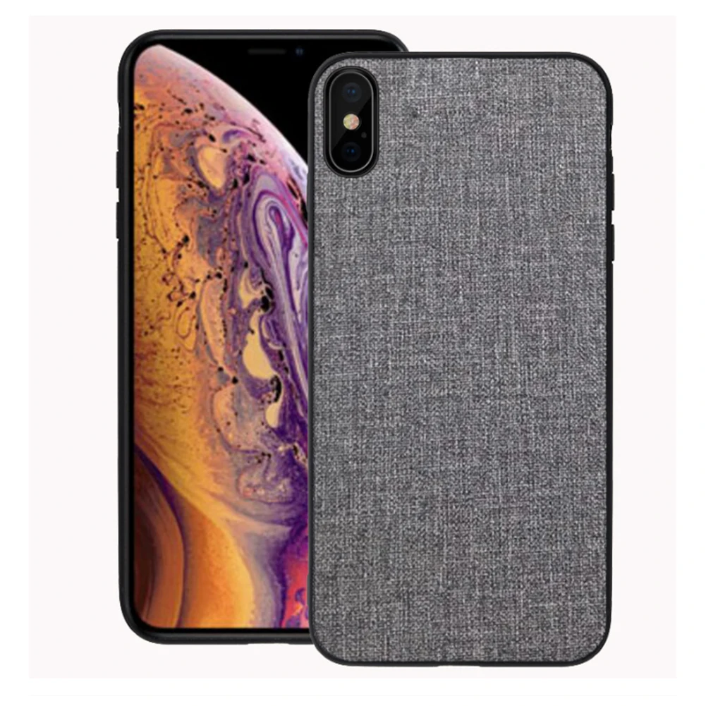 Тканевый Мягкий ТПУ чехол для iPhone XS MAX XR X 8 ультратонкий Силиконовый
