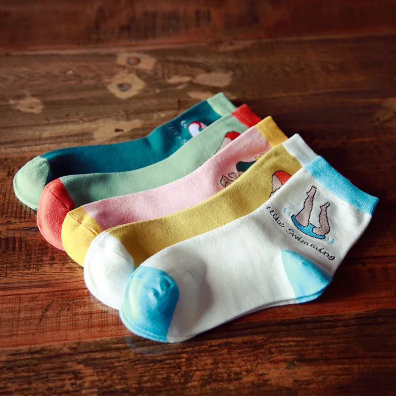 20 Пар/лот Осень женщин носки и Новый хлопок мультфильм Женщин прямых продаж|sock