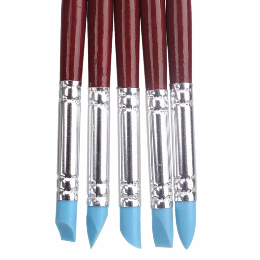 5 шт силиконовая форма для помадки кисть рисования глиняная керамика инструменты