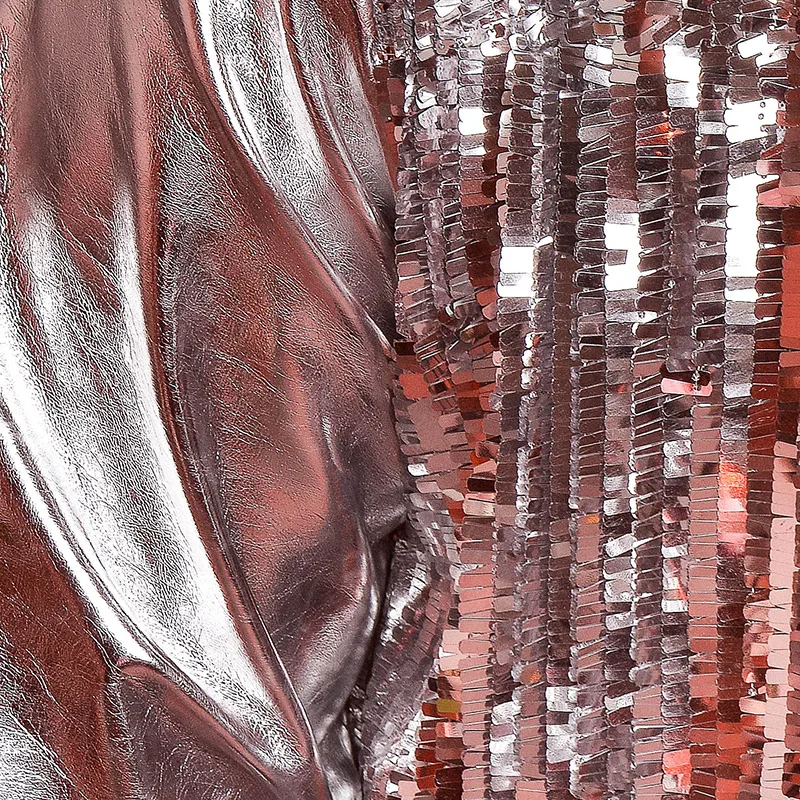 Мужские кожаные куртки с серебряными блестками для ночных клубов Кожаные