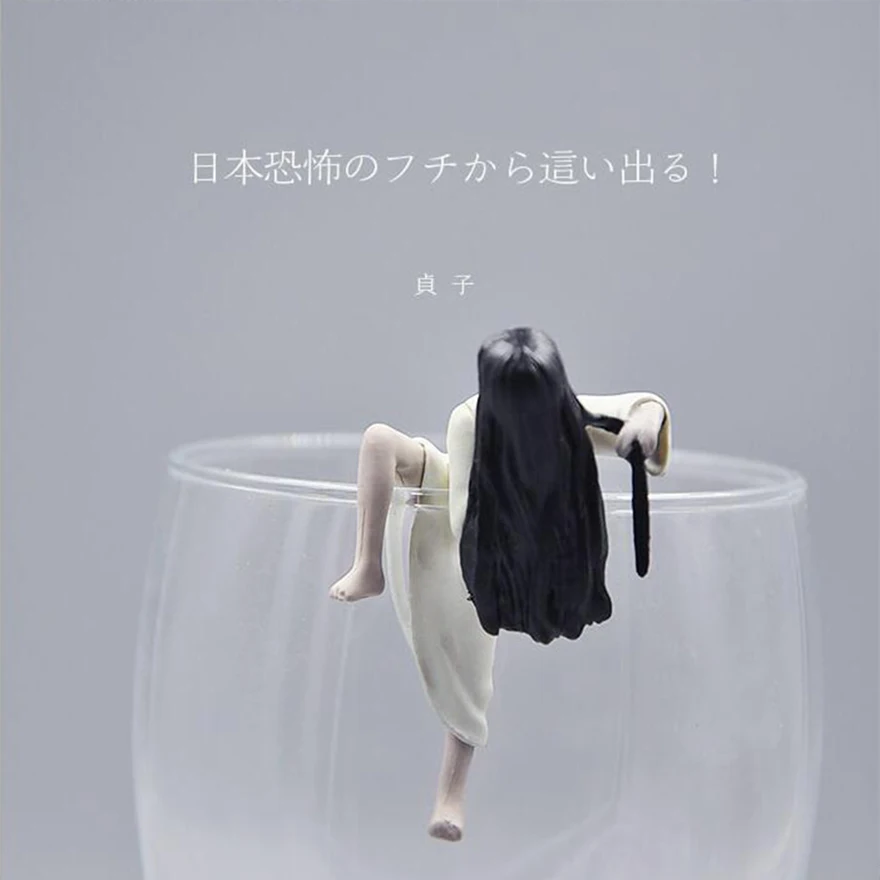 Японская мини-игрушка-вкладыш Sadako Grudge rim статическая фигурка игрушки spoof the person