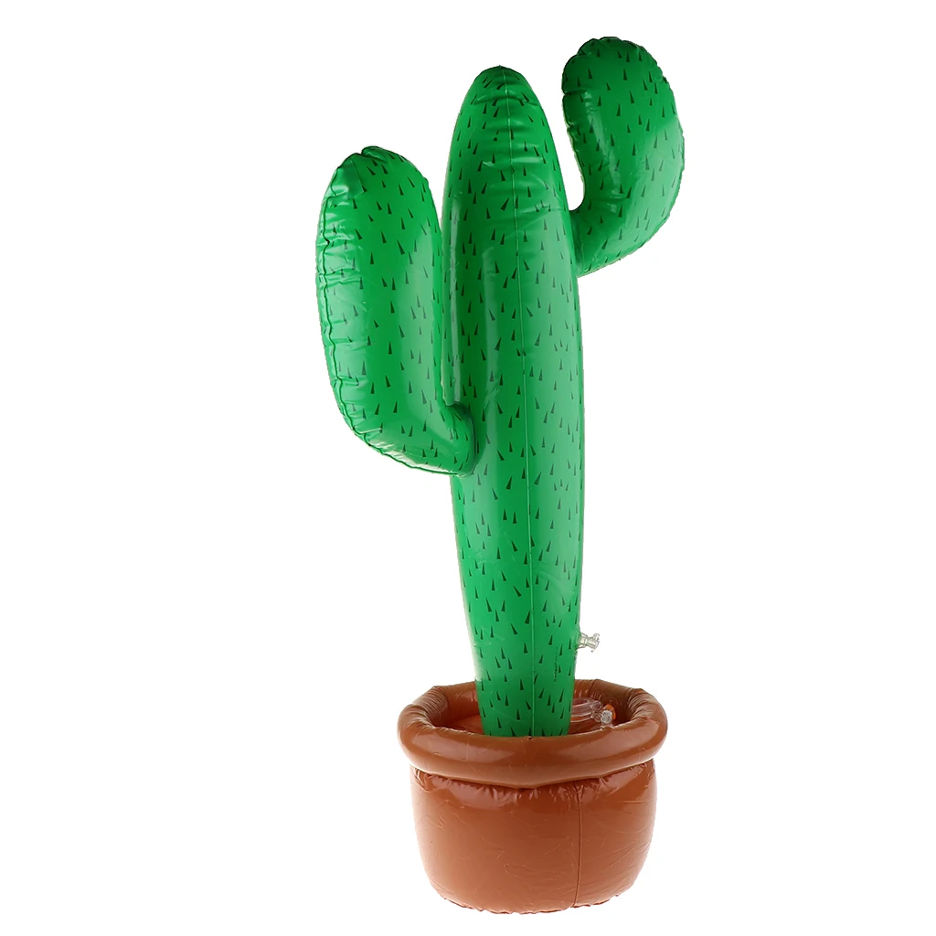 Swimming Pool Inflatable Cactus Beach Backdrop 26 x 26 x 90cm for Hawaiian Luau Party Summer Theme Cactus Decoration