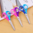 1 шт.; Детская одежда с рисунками из мультфильмов, с круглым носком, безопасные ножницы с пластиковой бумага для ручных поделок-крой детский сад арт-дизайн канцелярских принадлежностей