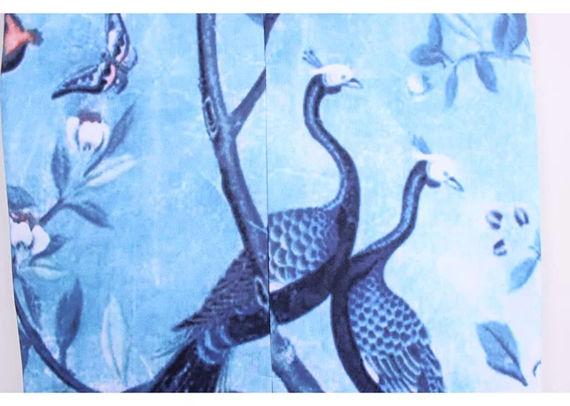 Горячая Распродажа ретро национальные юбки-карандаш с принтом павлина для