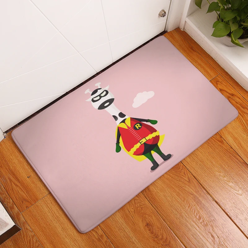 Smiry Добро пожаловать домашний коврик для входной двери милый забавный Жираф