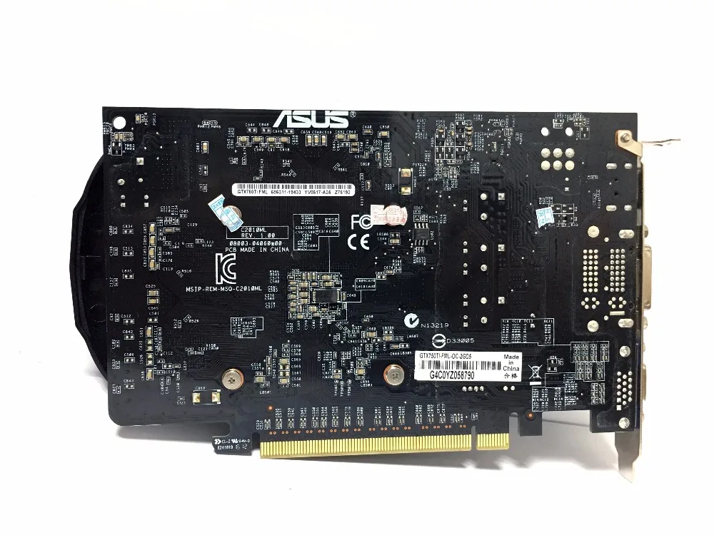 Asus GTX-750TI-OC-2GB GTX750TI GTX 750 TI 2G D5 DDR5 128 Bit настольные видеокарты PCI Express 3,0 компьютерные видеокарты