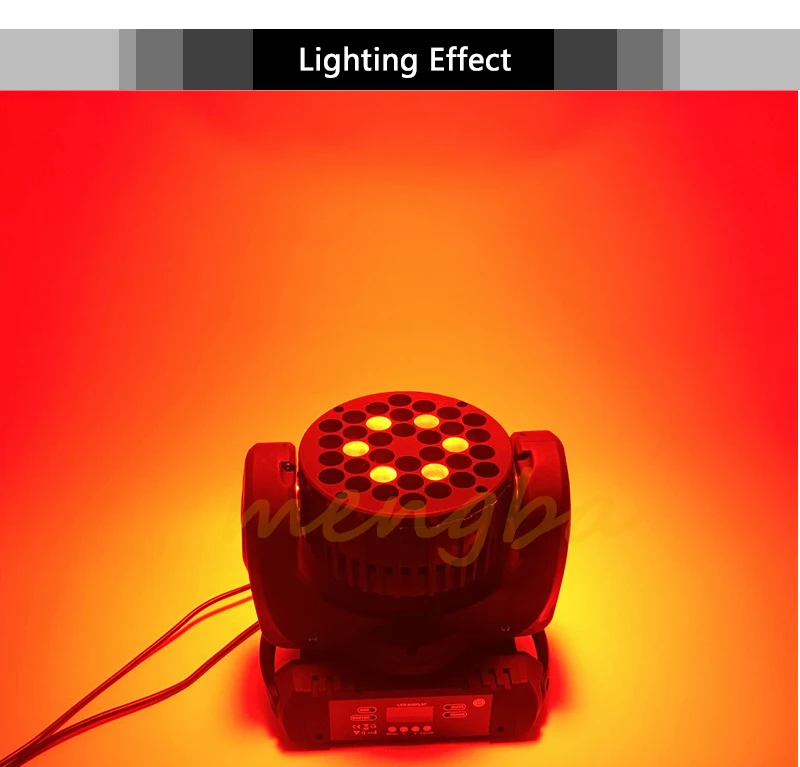 Светодиодный луч 36x3 Вт Moving головной свет 36x3 Вт RGBW с DMX 11/15 Каналы