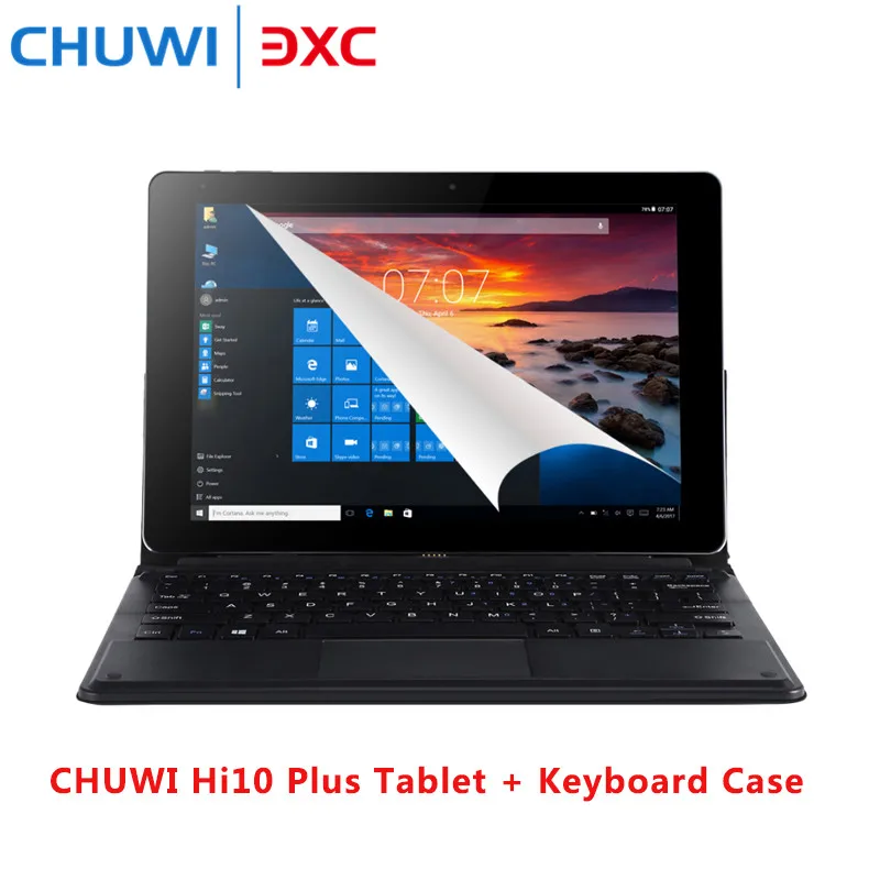 CHUWI Hi10 плюс Tablet PC клавиатуры Windows10 Android5.1 10 8 'ips Экран Intel Cherry Trail X5 Z8350 4 ядра 1 44 ГГц