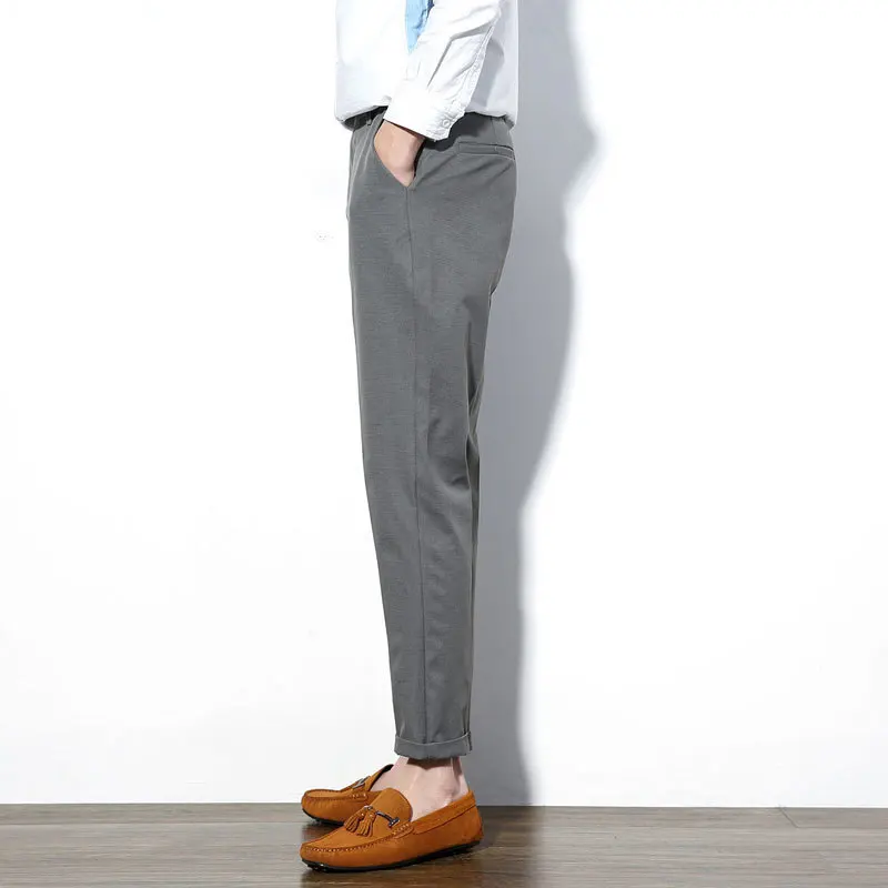 Новинка 2017 мужские шикарные простые брюки в западном стиле для выращивания