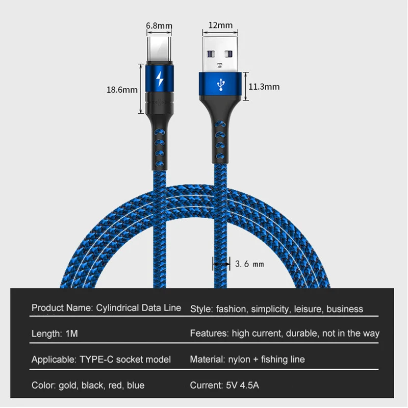 USB Type C 5A кабель для Huawei Mate 20 Pro X супер быстрое зарядное устройство Плетеный QC3.0