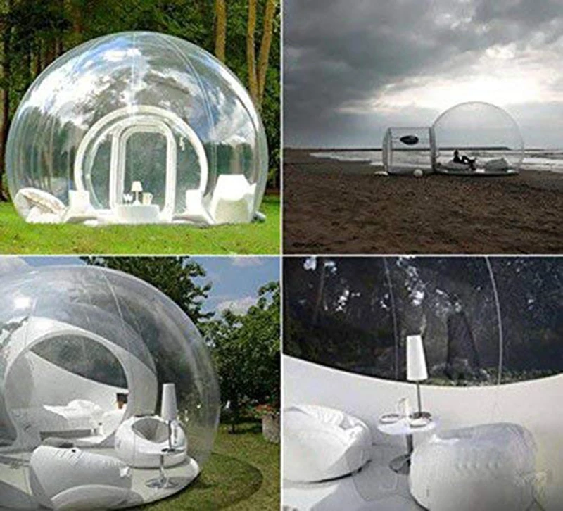 

3m Diameter Inflatable Bubble Tent Transparent Bubble 0.8mm PVC Transprent Indoor Outdoor Inflatable Bubble Camping Tent