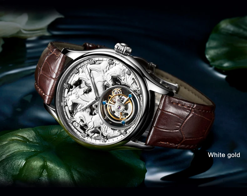 Tourbillon мужские часы с сапфировым скелетом и циферблатом от ведущего бренда, роскошные механические мужские часы с ручным заводом, s Tourbillon, 7007 г