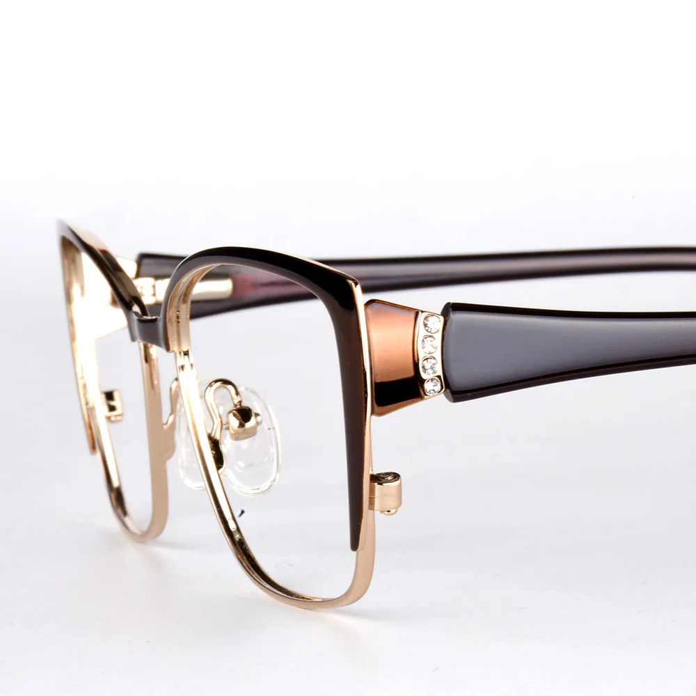 Металл Половина оптический ацетатный оправа для очков в ретростиле модные