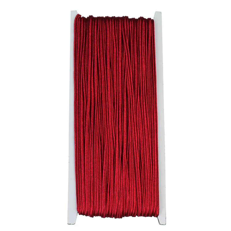 deep red cord 34 ярда(31 м)/лот 3 мм китайский шнур из нейлона разных цветов, Змеиный живот, шнуры для изготовления ювелирных изделий DIY F1991 - Цвет: deep red cord