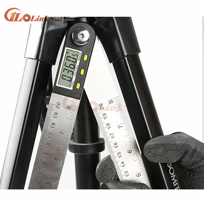 

200mm Digital Protractor Inclinometer Electronic Angle Gauge Stainless Steel Angle Ruler goniometer electronic protractor