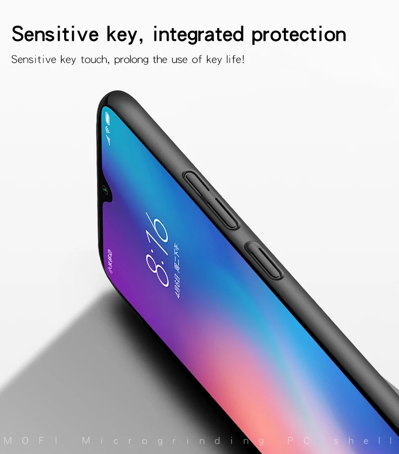 Жесткий чехол MOFI из поликарбоната для Xiaomi Mi 9 SE с полным покрытием Se матовый