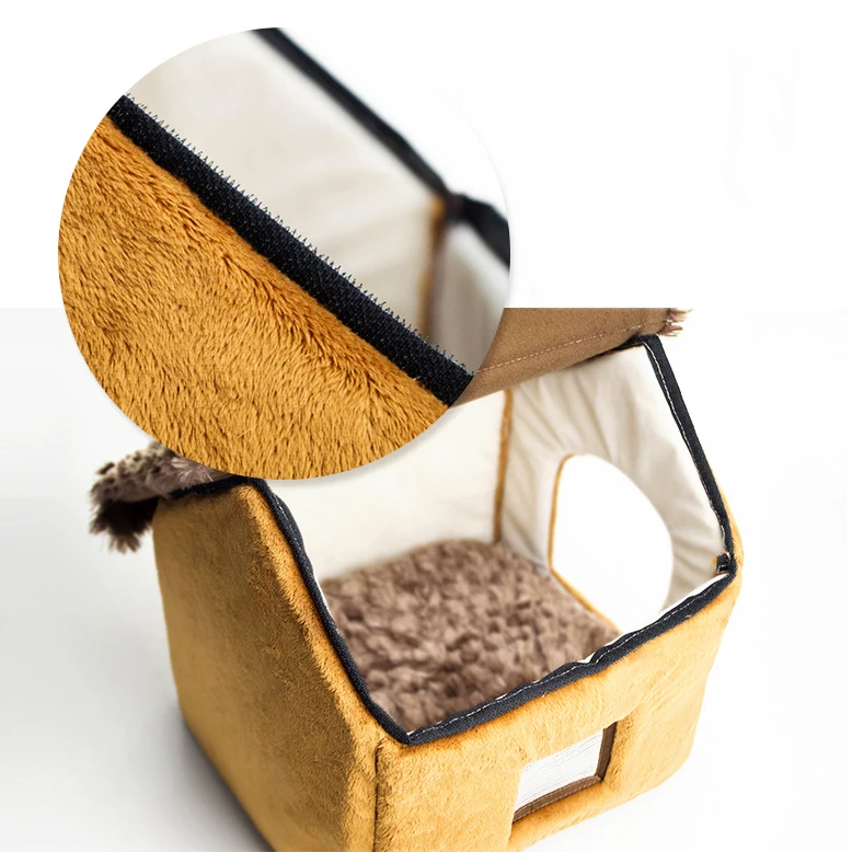 Игрушка для домашних животных зимняя Конура домик кошка собака ткань гнездо