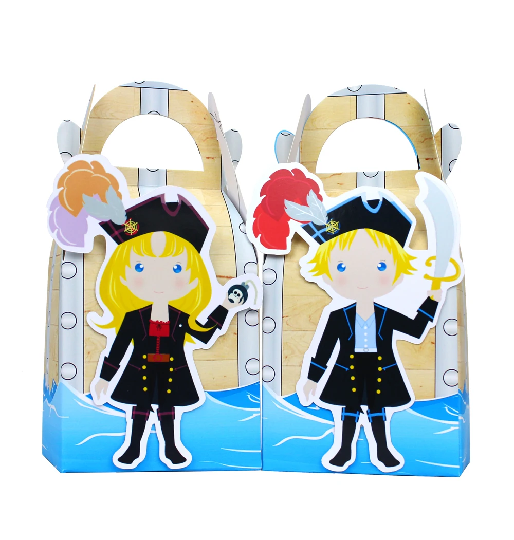 Пиратская коробка для конфет Подарочная кексов детские товары дня рождения