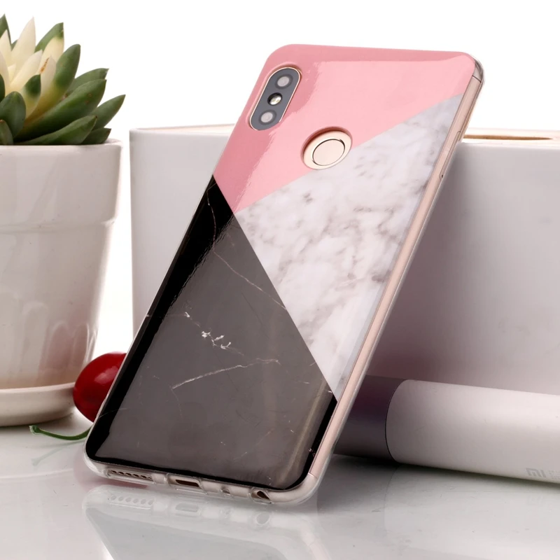 IMD Мрамор камень чехол для Xiaomi mi A2 Lite красный Примечание 5 Pro Красный S2 крышка