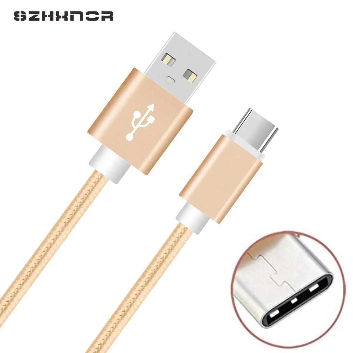 Длинное нейлоновое Зарядное устройство USB Type C 3 1 с длиной 0 25/1/2/3 м для Huawei Mate 10 Honor 9