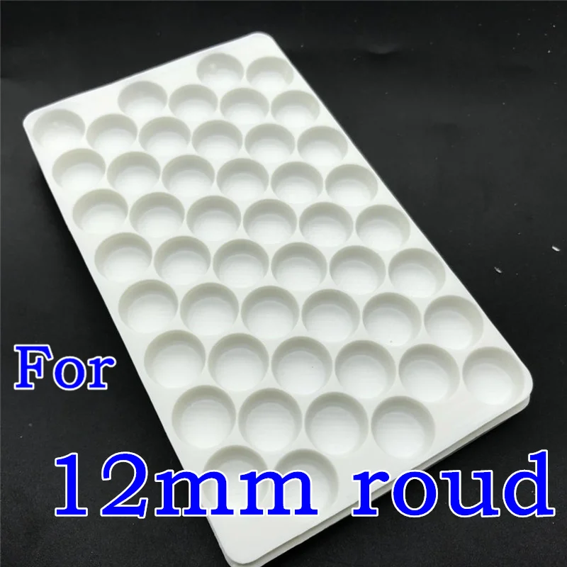 20 шт. пластиковые белые подносы для размещения/защиты каплевидных овальных