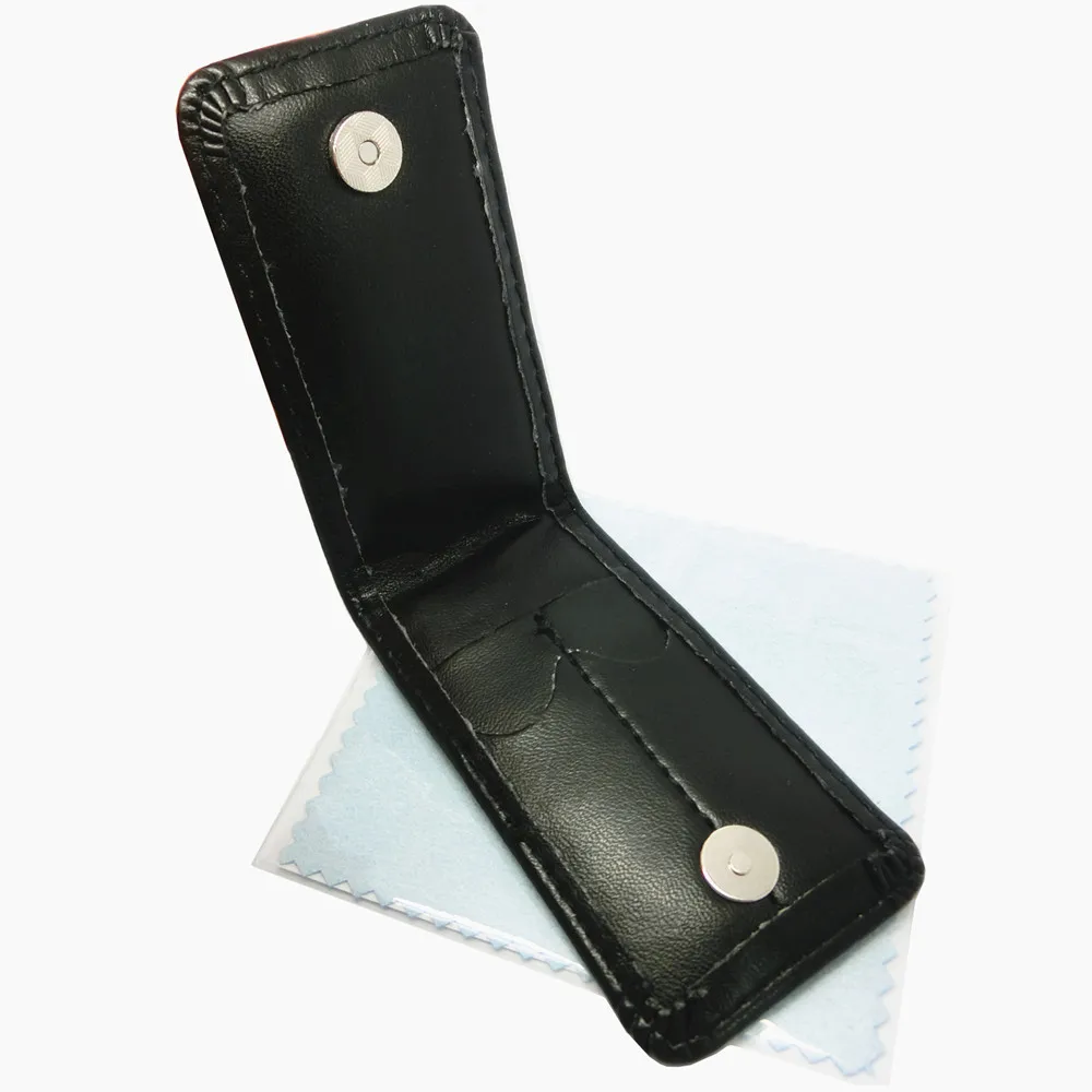 

SHANH ZUN 4 Pcs Copper Collar Stays for Dress Shirts with a Convenient Leather Wallet 2.2"/2.5" For BF Man Son Boy Shirt Bone